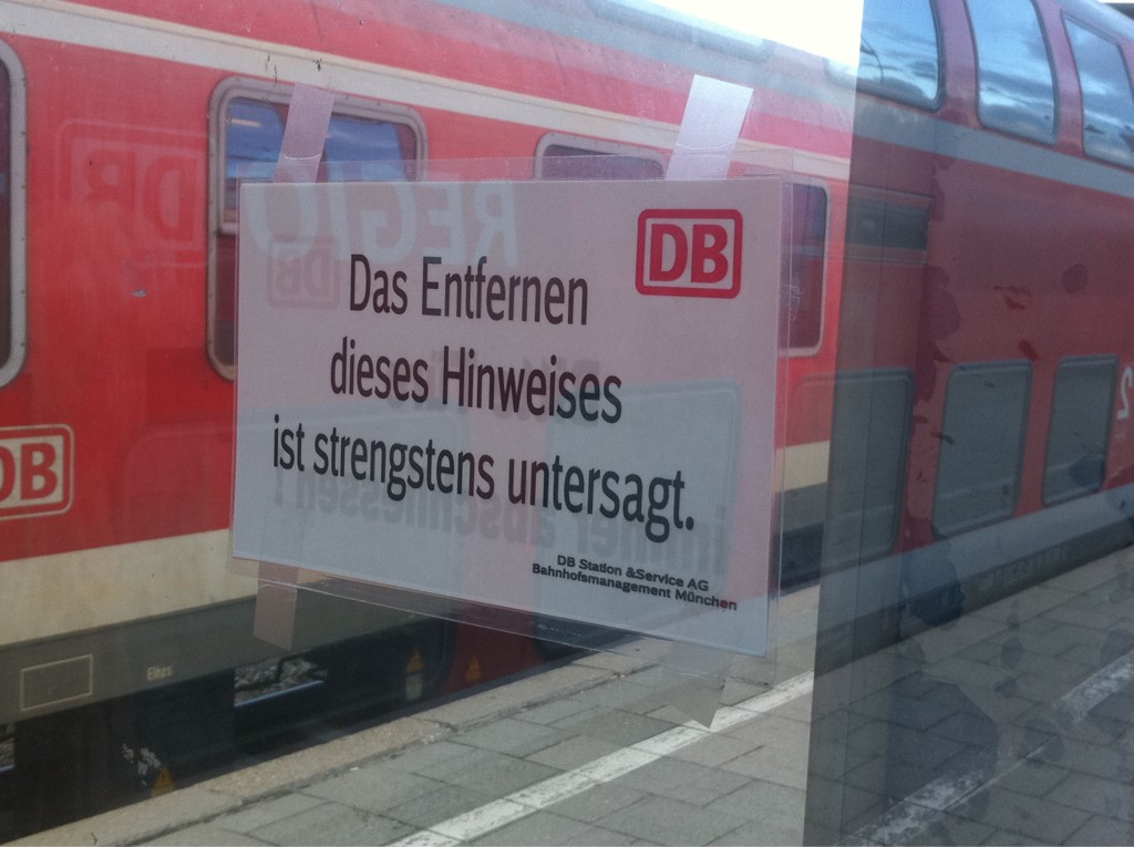 Deutsche Bahn Spaß zitate, Hinweise, Alles nur geklaut