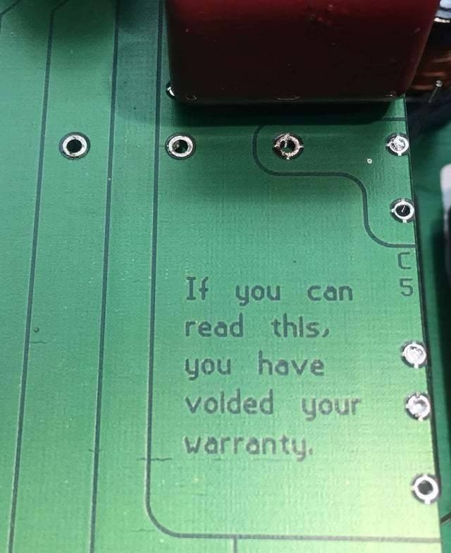 if you can read this, you have voided your warranty.