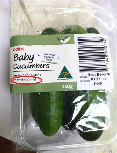 baby cucumbers - gut für snacks oder für's entertaining.