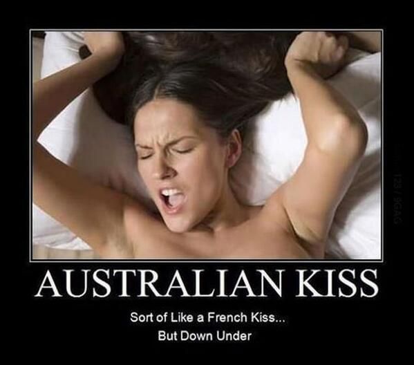 australian kiss ... down under