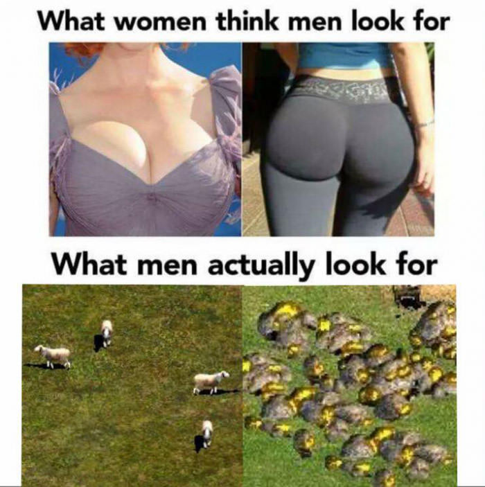 what women think men look for ...