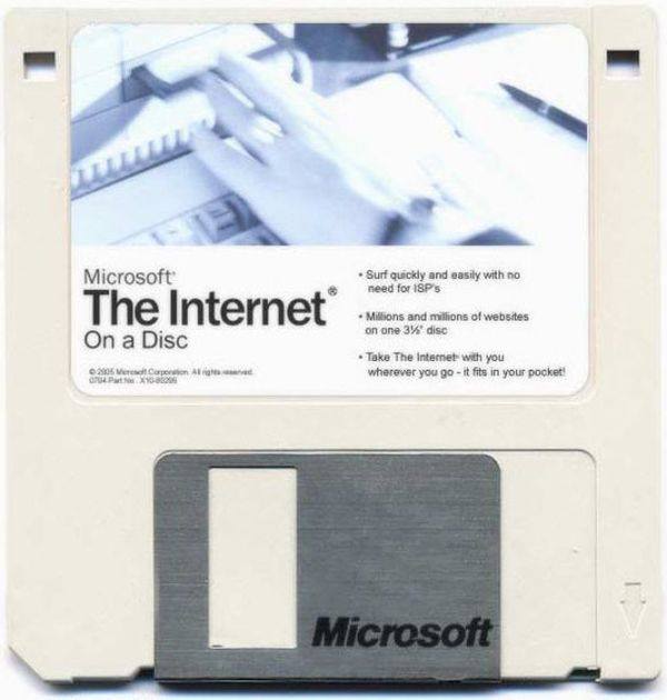 Microsoft - The Internet On a Disc.