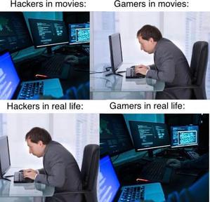 Hackers & Gamers in movies vs. real life